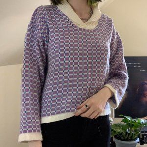 Vintage Patterned Sweater